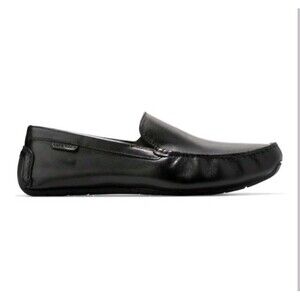 Cole Haan Size 12 Black Leather Grand+ Venetian Men's Driving Loafers Shoes NEW